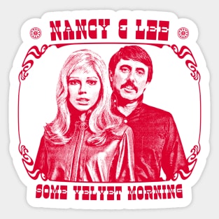 Nancy & Lee // Some Velvet Morning \\ Original Fan Art Design Sticker